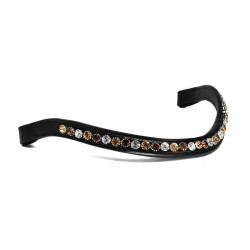 Browband with gold, copper...